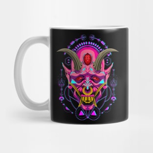 oni mask samurai Mug